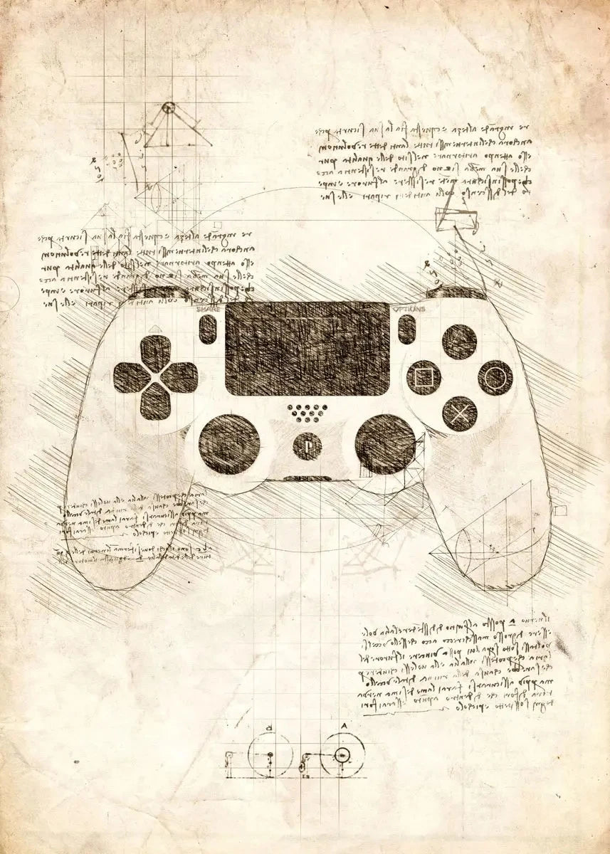 Vintage Gaming Sketch Collection II - Canvas & Curio