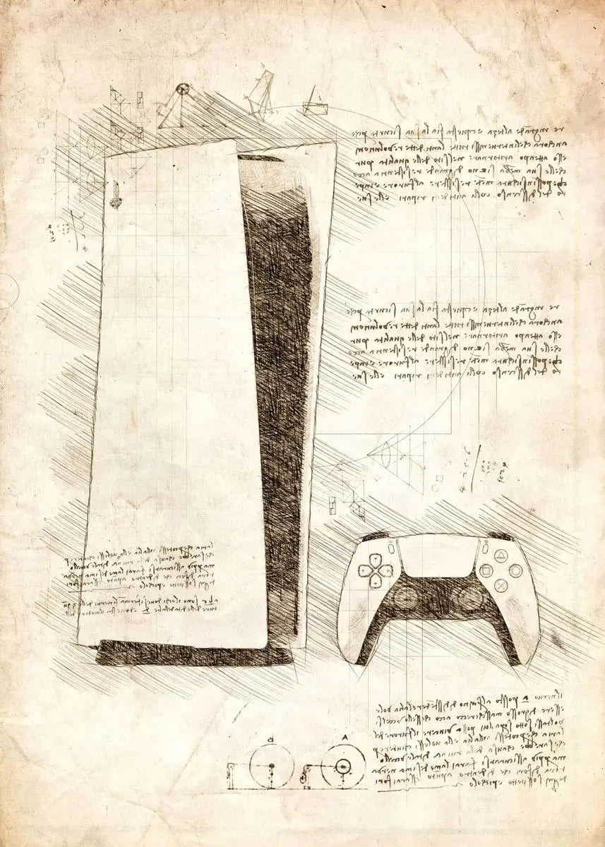 Vintage Gaming Sketch Collection II - Canvas & Curio
