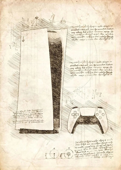 Vintage Gaming Sketch Collection II - Canvas & Curio