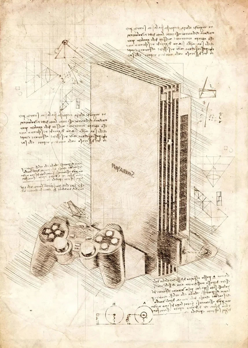 Vintage Gaming Sketch Collection II - Canvas & Curio