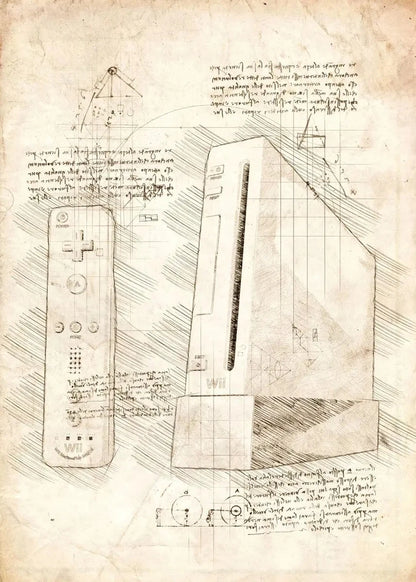 Vintage Gaming Sketch Collection II - Canvas & Curio