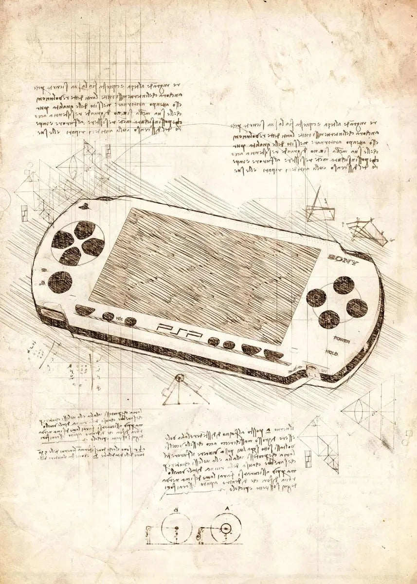 Vintage Gaming Sketch Collection II - Canvas & Curio