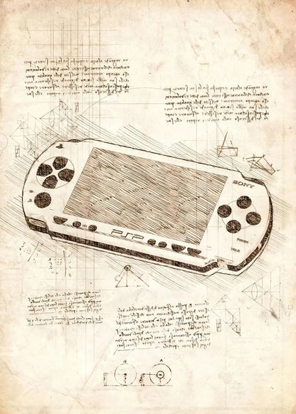Vintage Gaming Sketch Collection II - Canvas & Curio