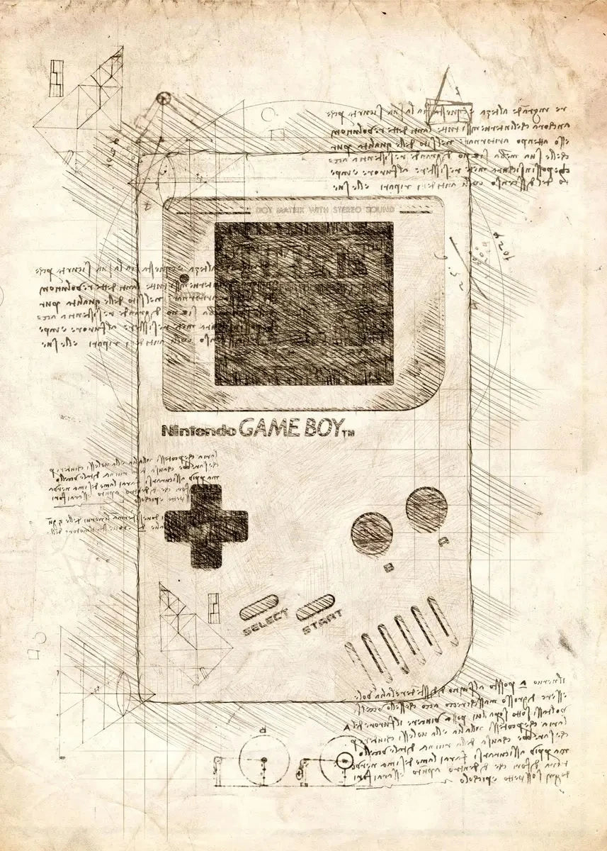 Vintage Gaming Sketch Collection II - Canvas & Curio