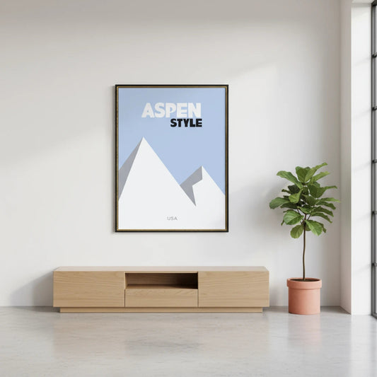 A framed canvas in a room Canvas & Curio